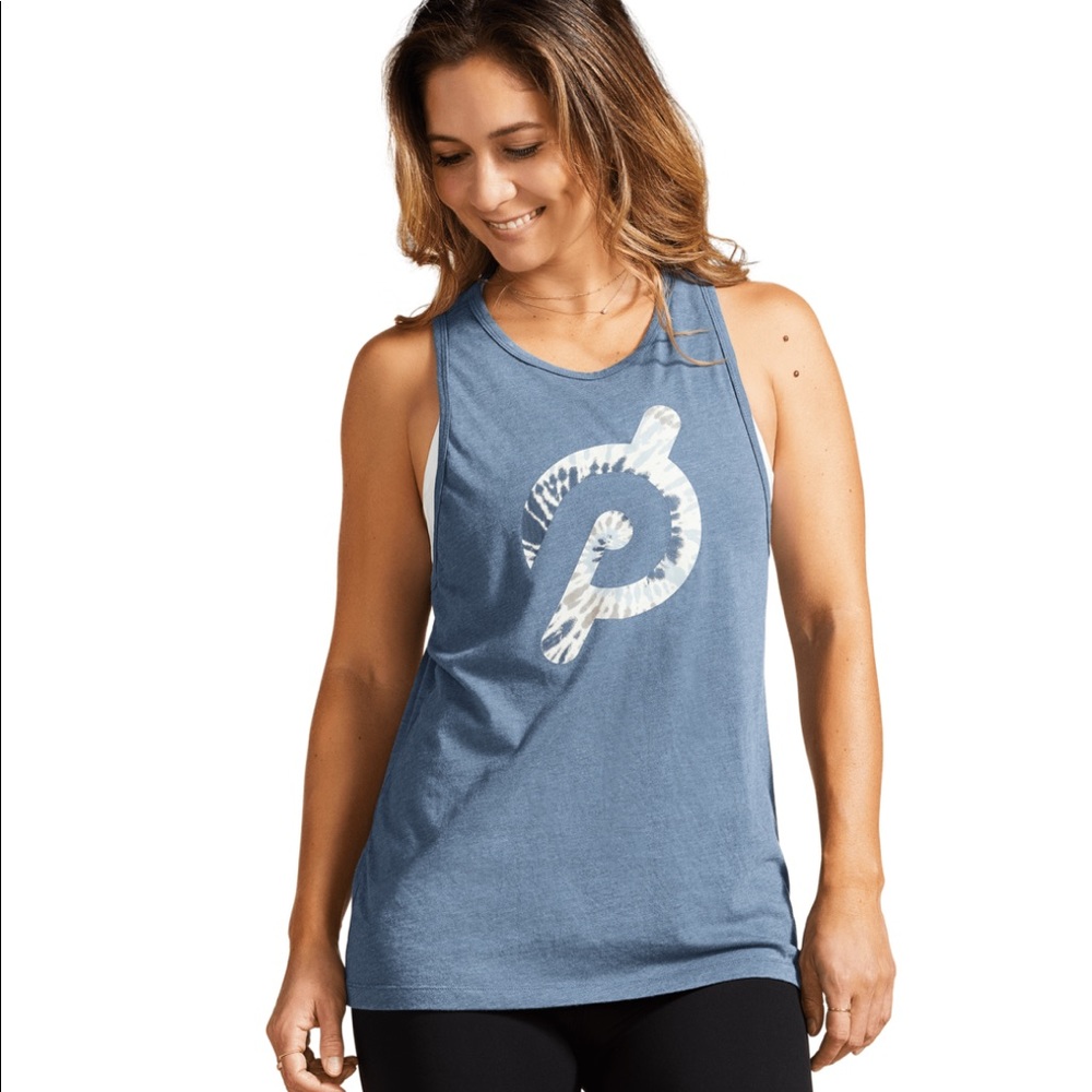 Blue peloton tank nib